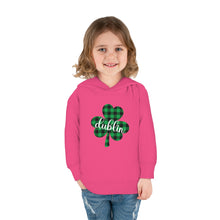 Load image into Gallery viewer, Dublin Shamrock Toddler Pullover Fleece Hoodie
