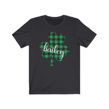 Load image into Gallery viewer, Bailey Plaid Shamrock ADULT Tee