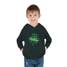 Load image into Gallery viewer, Dublin Shamrock Toddler Pullover Fleece Hoodie