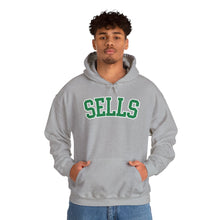 Load image into Gallery viewer, Sells College Block Adult Hooded Sweatshirt
