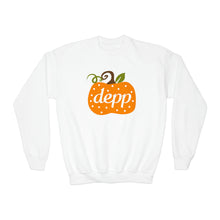 Load image into Gallery viewer, Depp Pumpkin Cutie Youth Crewneck Sweatshirt

