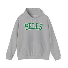 Load image into Gallery viewer, Sells College Block Adult Hooded Sweatshirt
