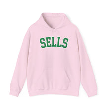 Load image into Gallery viewer, Sells College Block Adult Hooded Sweatshirt
