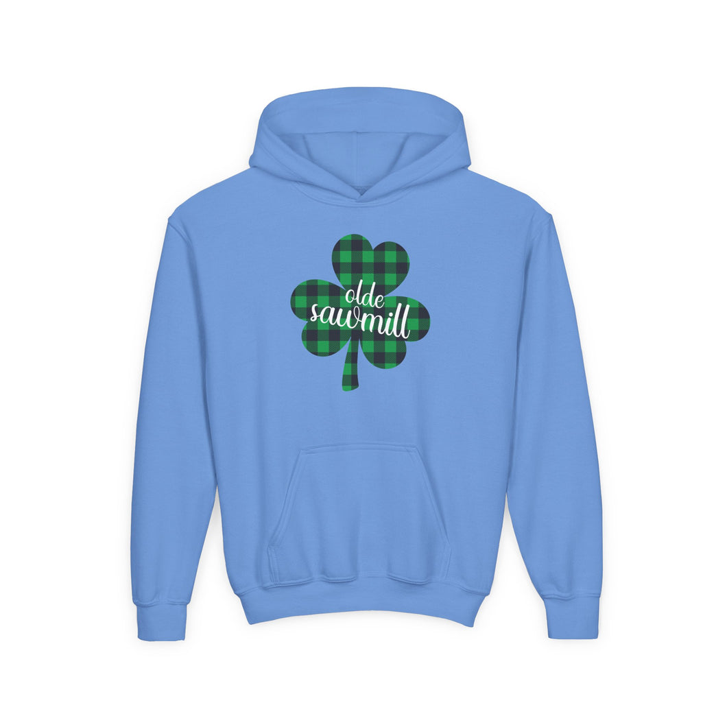 Olde Sawmill Plaid Shamrock YOUTH Hoodie