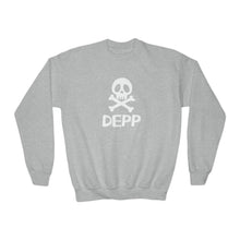 Load image into Gallery viewer, Depp Skull and Bones Youth Crewneck Sweatshirt
