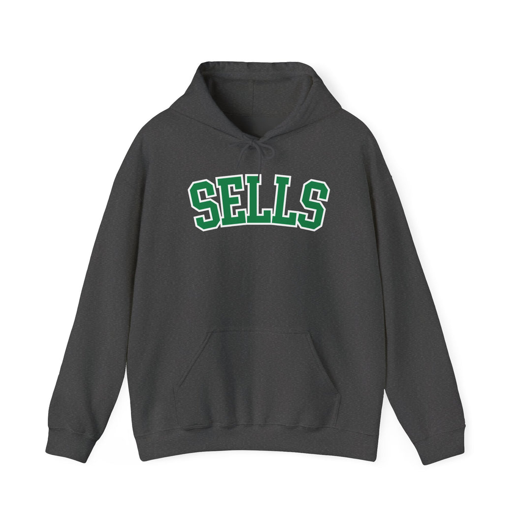 Sells College Block Adult Hooded Sweatshirt