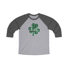 Load image into Gallery viewer, Sells Plaid Shamrock Baseball Tee
