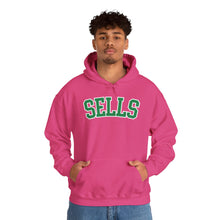 Load image into Gallery viewer, Sells College Block Adult Hooded Sweatshirt
