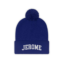 Load image into Gallery viewer, Jerome Arch Embroidered Pom Beanie
