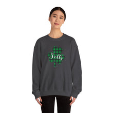 Load image into Gallery viewer, Sells Plaid Shamrock Adult Crewneck

