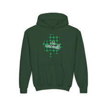 Load image into Gallery viewer, Olde Sawmill Plaid Shamrock YOUTH Hoodie
