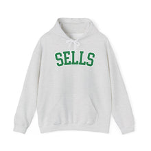 Load image into Gallery viewer, Sells College Block Adult Hooded Sweatshirt
