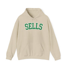 Load image into Gallery viewer, Sells College Block Adult Hooded Sweatshirt
