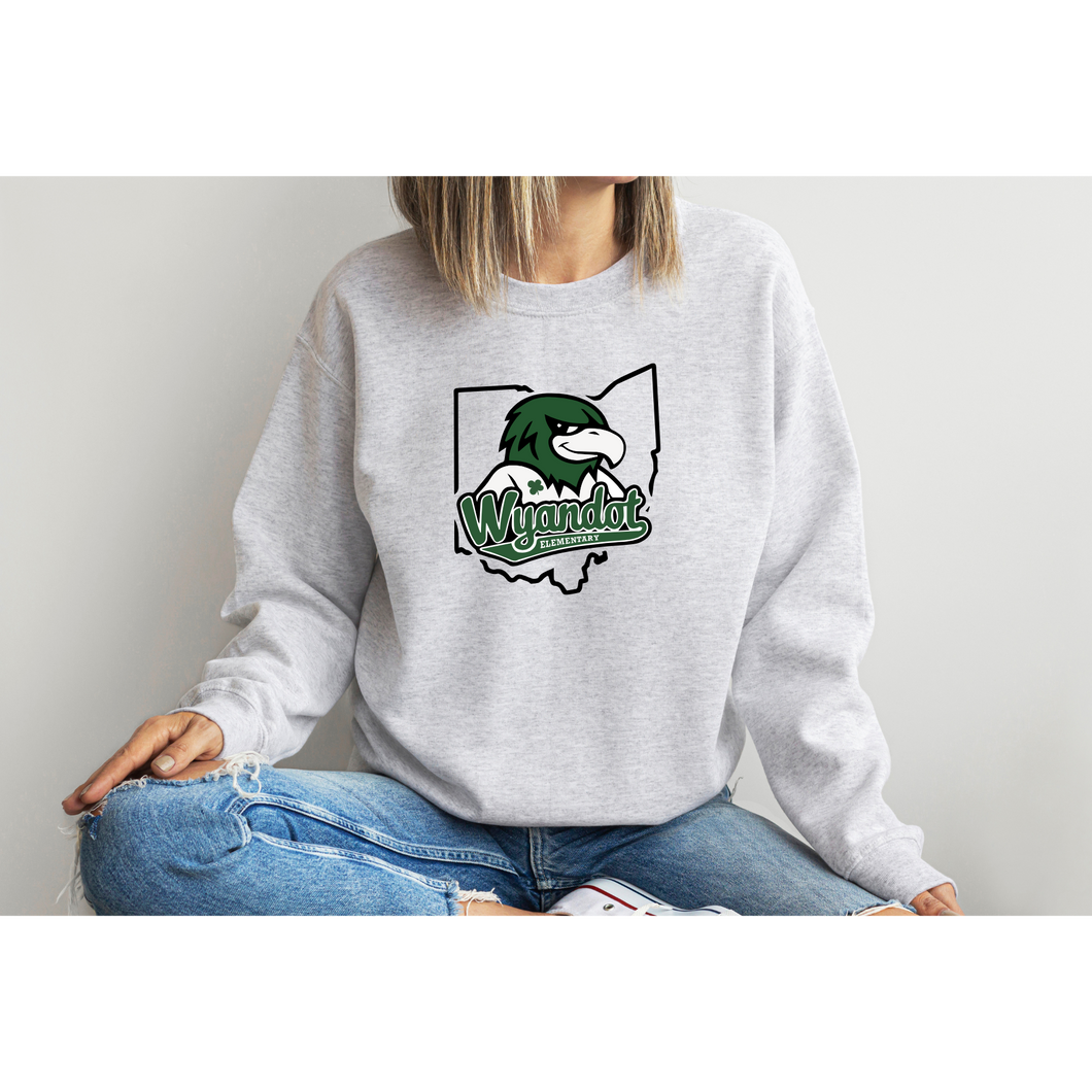 Wyandot Logo Adult Comfort Crewneck Sweatshirt