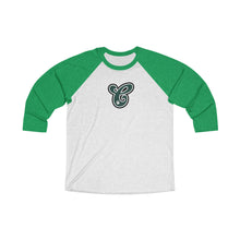 Load image into Gallery viewer, Chapman Letter Logo 3/4 Raglan Teacher Tee
