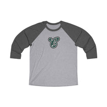 Load image into Gallery viewer, Chapman Letter Logo 3/4 Raglan Teacher Tee
