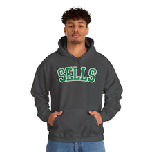 Load image into Gallery viewer, Sells College Block Adult Hooded Sweatshirt
