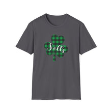 Load image into Gallery viewer, Sells Plaid Shamrock ADULT Super Soft T-Shirt
