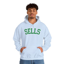 Load image into Gallery viewer, Sells College Block Adult Hooded Sweatshirt
