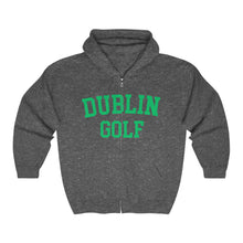 Load image into Gallery viewer, Dublin Golf Collegiate Super Soft Full Zip Hooded Sweatshirt
