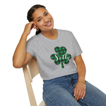 Load image into Gallery viewer, Sells Plaid Shamrock ADULT Super Soft T-Shirt
