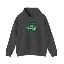 Load image into Gallery viewer, Olde Sawmill Plaid Shamrock ADULT Hooded Sweatshirt
