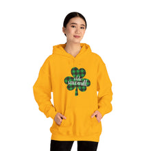 Load image into Gallery viewer, Olde Sawmill Plaid Shamrock ADULT Hooded Sweatshirt
