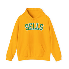 Load image into Gallery viewer, Sells College Block Adult Hooded Sweatshirt

