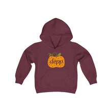 Load image into Gallery viewer, Depp Pumpkin Cutie Youth Hoodie

