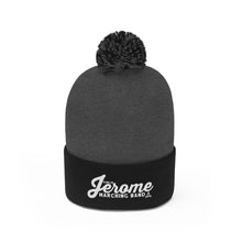Load image into Gallery viewer, Dublin Jerome Marching Band Script Embroidered Pom Pom Beanie
