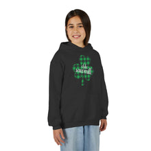Load image into Gallery viewer, Olde Sawmill Plaid Shamrock YOUTH Hoodie
