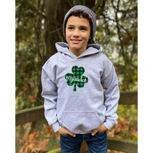 Load image into Gallery viewer, Wyandot Shamrock Soft Hooded Sweatshirt for Youth
