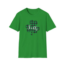Load image into Gallery viewer, Sells Plaid Shamrock ADULT Super Soft T-Shirt
