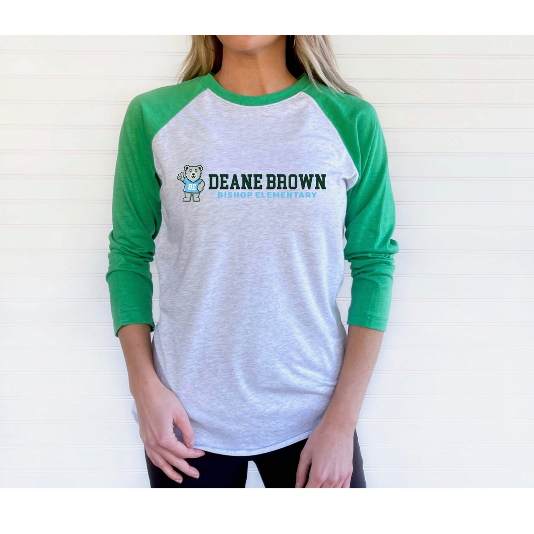 Bishop Elementary- 3/4 Raglan Teacher Tee