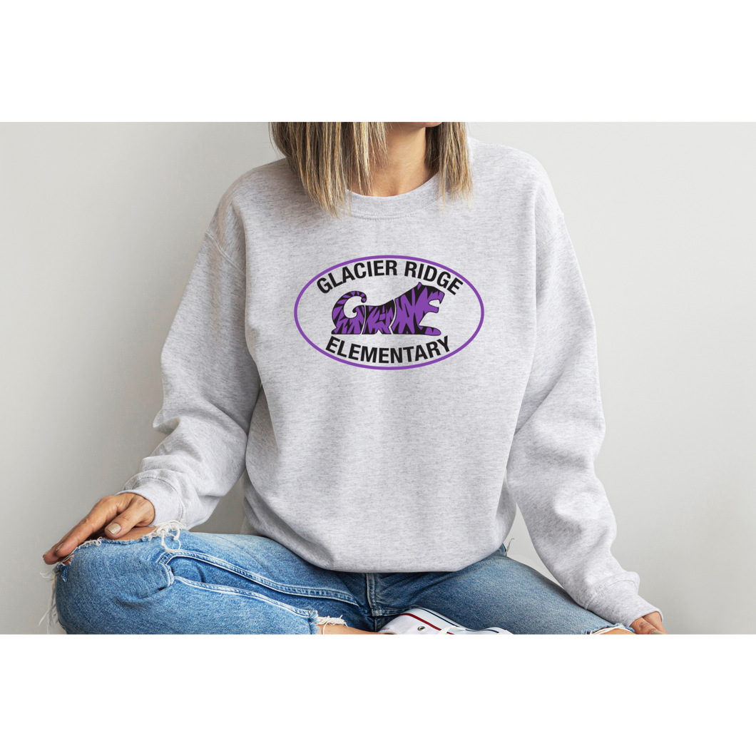 Glacier Ridge Adult Sweatshirt - Cozy Unisex Crewneck for School Spirit