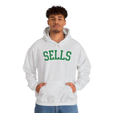 Load image into Gallery viewer, Sells College Block Adult Hooded Sweatshirt
