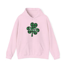 Load image into Gallery viewer, Sells Plaid Shamrock Adult Hooded Sweatshirt
