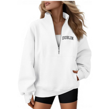 Load image into Gallery viewer, Dublin Womens Quarter Zip Oversized Sweatshirts
