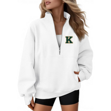 Load image into Gallery viewer, Karrer Womens Quarter Zip Oversized Sweatshirts
