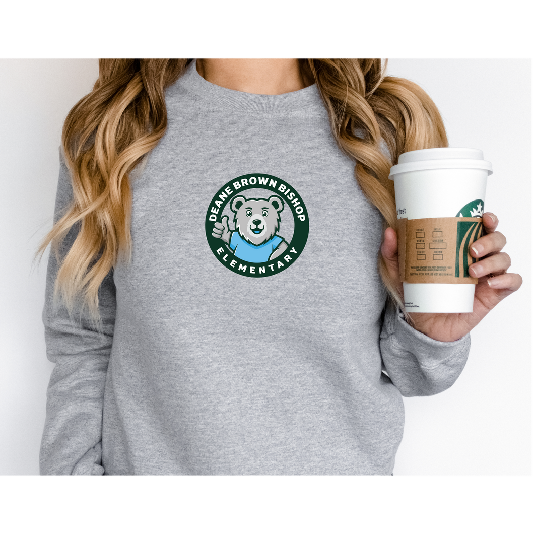 Bishop Elementary Logo Adult Sweatshirt - Cozy Unisex Crewneck