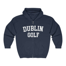 Load image into Gallery viewer, Dublin Golf Collegiate Super Soft Full Zip Hooded Sweatshirt

