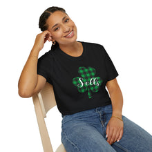 Load image into Gallery viewer, Sells Plaid Shamrock ADULT Super Soft T-Shirt
