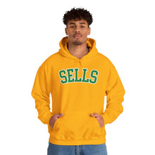 Load image into Gallery viewer, Sells College Block Adult Hooded Sweatshirt
