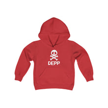 Load image into Gallery viewer, Depp Skull and Bones Youth Hoodie
