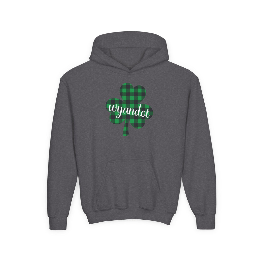 Wyandot Shamrock Soft Hooded Sweatshirt for Youth