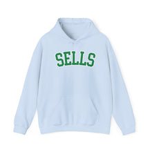 Load image into Gallery viewer, Sells College Block Adult Hooded Sweatshirt
