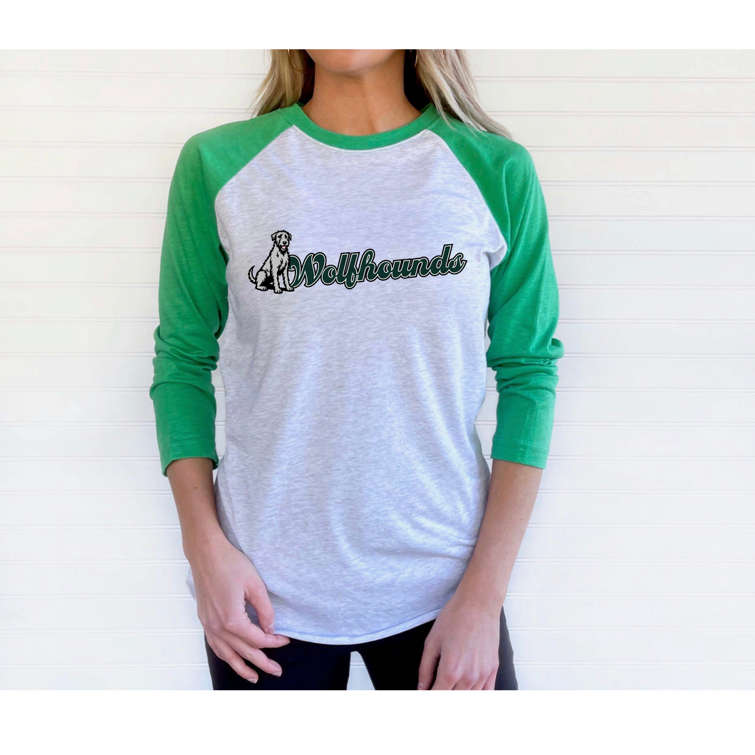 Chapman Wolfhounds 3/4 Raglan Teacher Tee