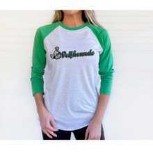 Load image into Gallery viewer, Chapman Wolfhounds 3/4 Raglan Teacher Tee
