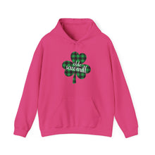 Load image into Gallery viewer, Olde Sawmill Plaid Shamrock ADULT Hooded Sweatshirt
