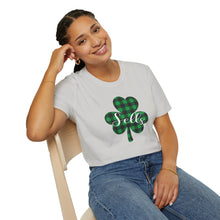 Load image into Gallery viewer, Sells Plaid Shamrock ADULT Super Soft T-Shirt
